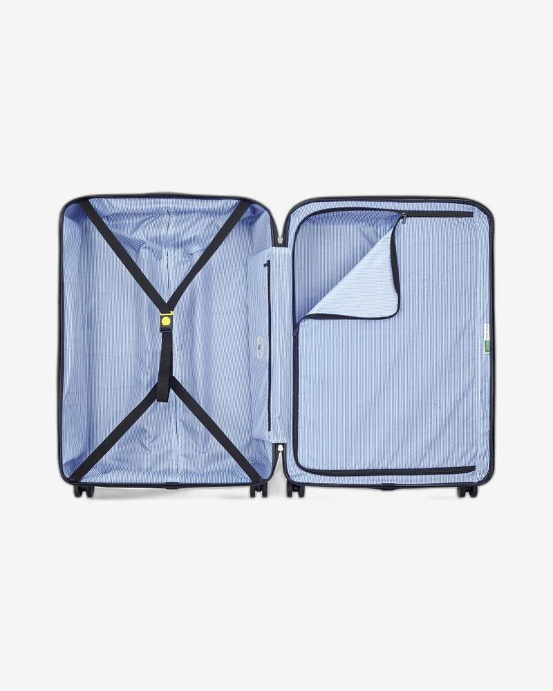 United Colors Of Benetton  UCB by Delsey Paris Hardside 82 Cm 4 Double Wheeled Expandable Check-In Luggage Trolley Case - Black  | Best Price UAE